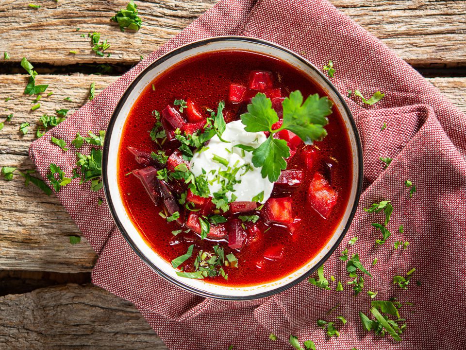 Selleriesuppe mit Rote Bete