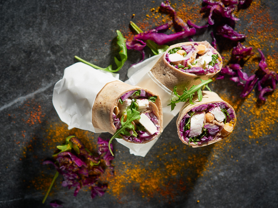 Bild zum Rezept: Wraps mit Rotkohl und Feta