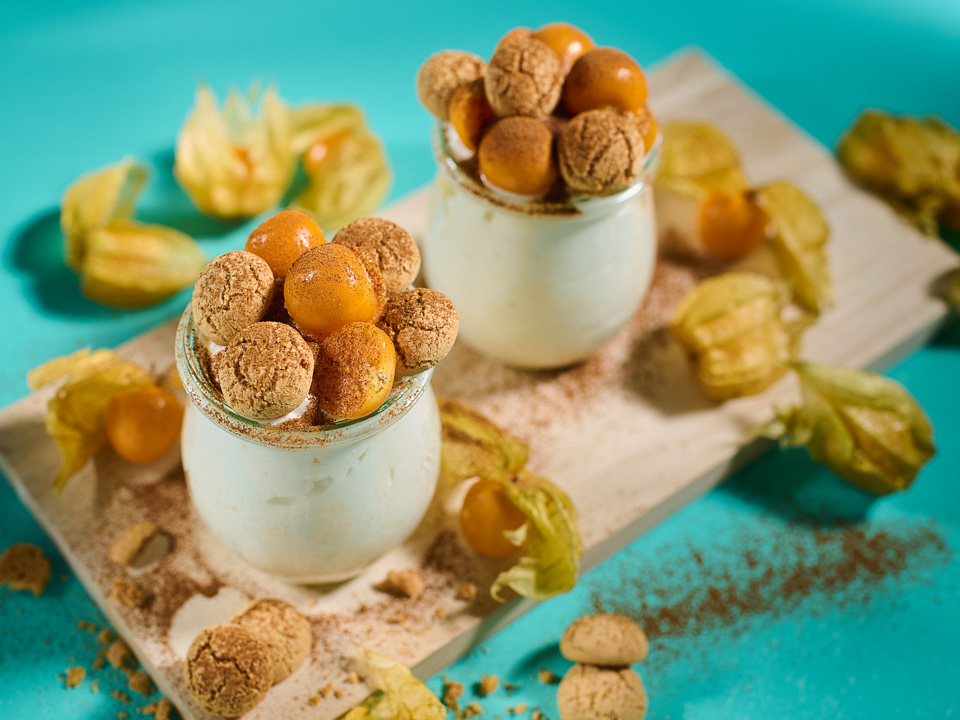 Bild zum Rezept: Quarkcreme mit Physalis