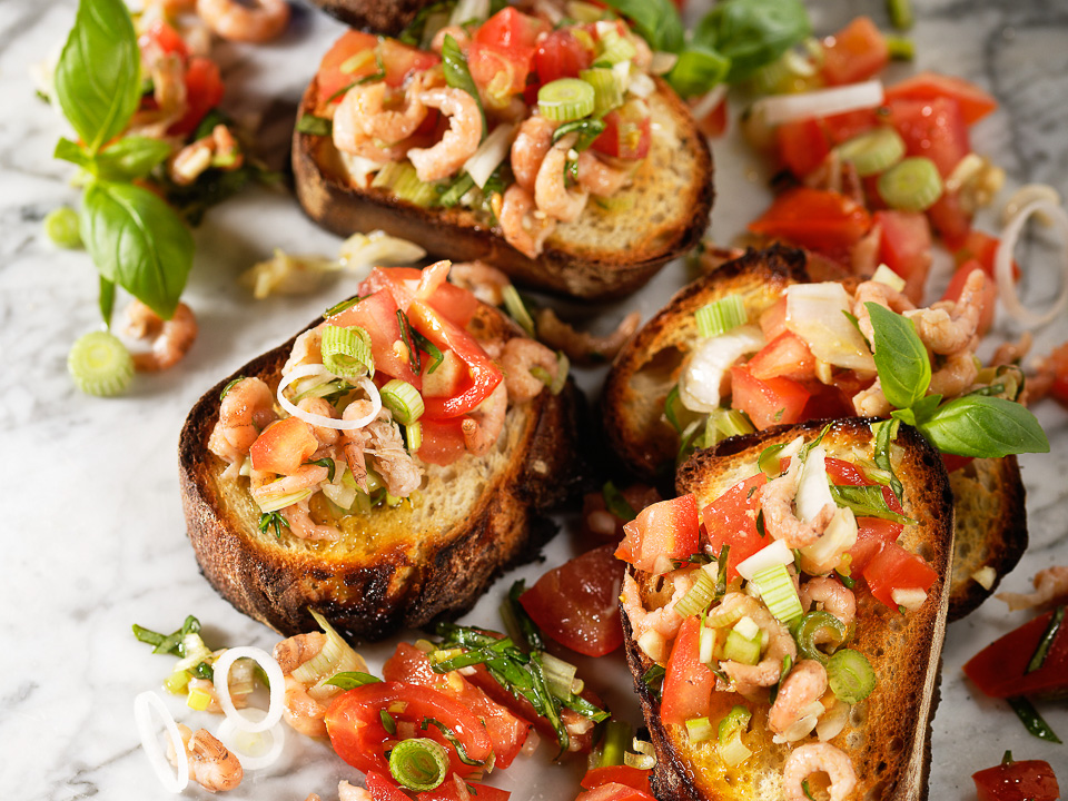 Bild zum Rezept: Krabben-Bruschetta