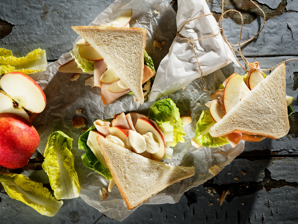 Bild zum Rezept: Sandwich mit Apfel und Putenbrust