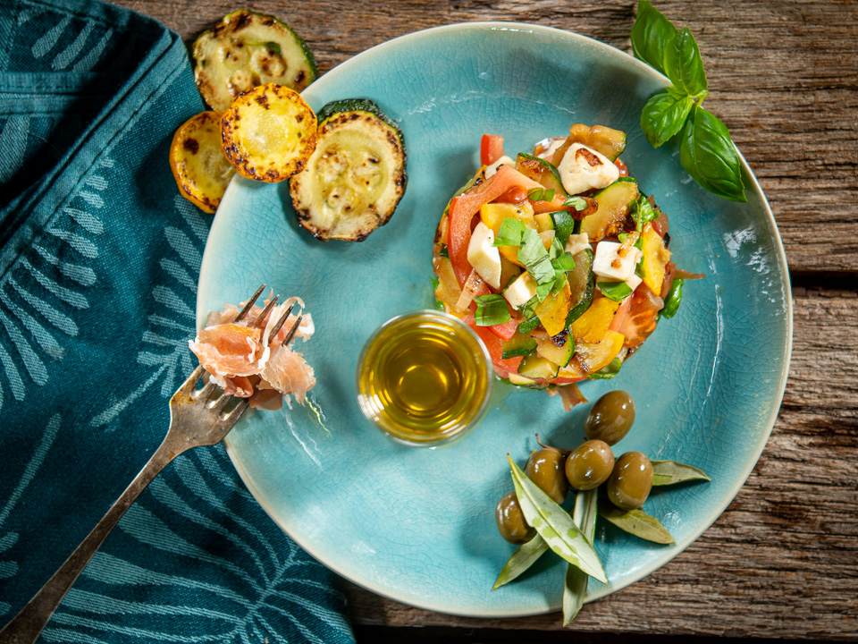 Bild zum Rezept: Zucchini mit Mozzarella, Tomate und Parmaschinken